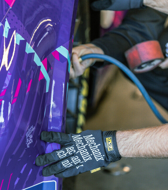 Mechanix Original guanti tattici, neri con scritte bianchi