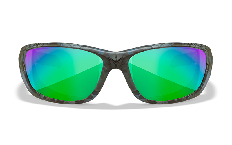 WileyX GRAVITY occhiali da sole polarizzati, verde specchiato