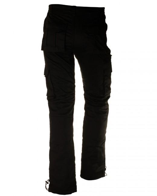 Loshan Elwood pantaloni imbottiti da uomo, neri
