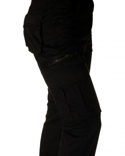 Loshan Elwood pantaloni imbottiti da uomo, neri