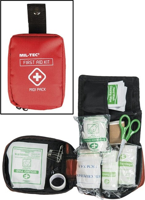 Mil-Tec Mini kit di pronto soccorso, rosso
