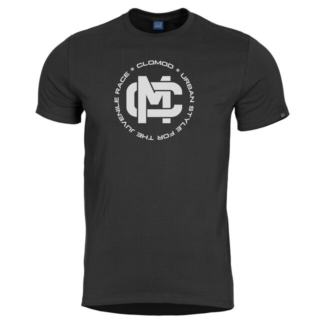 CloMod Initials maglietta corta, nera