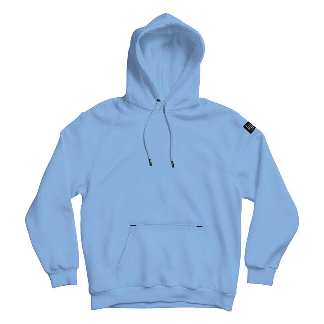 CloMod "blank" felpa con cappuccio, lagoon blue