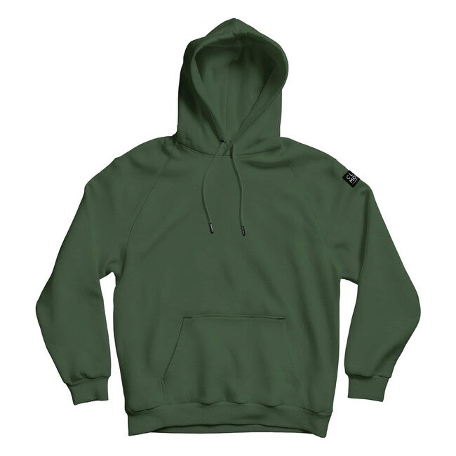 CloMod "blank" felpa con cappuccio, verde SpringBok