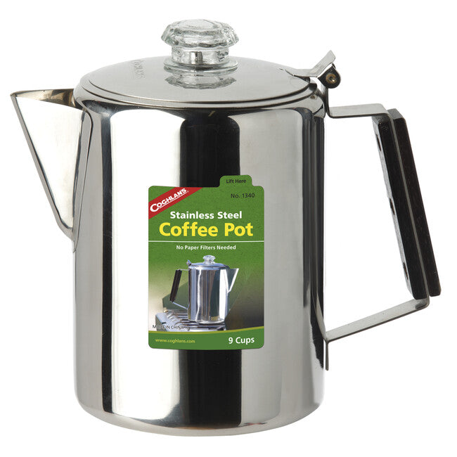 Coghlans Caffettiera in acciaio inox 9 tazze
