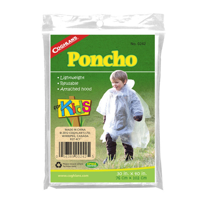 Coghlans Poncho per bambini trasparente