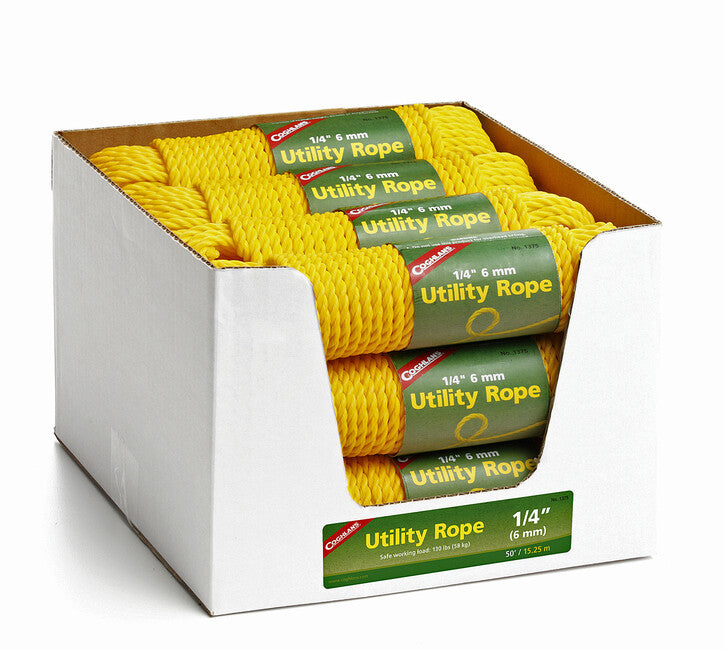 Coghlans Utility corda 6 mm, 15 m giallo
