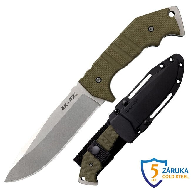 Cold Steel AK-47 coltello da campo a lama fissa, stonewashed