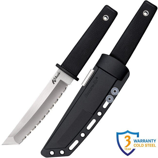 Cold Steel Kobun Serrated coltello a lama fissa (AUS8A)