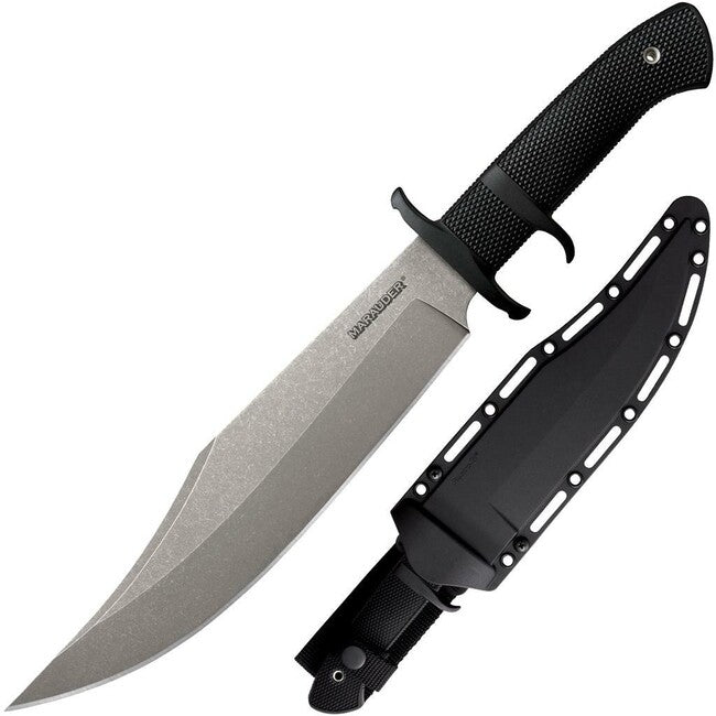 Cold Steel Marauder coltello a lama fissa finitura pietra liscia (AUS8A)