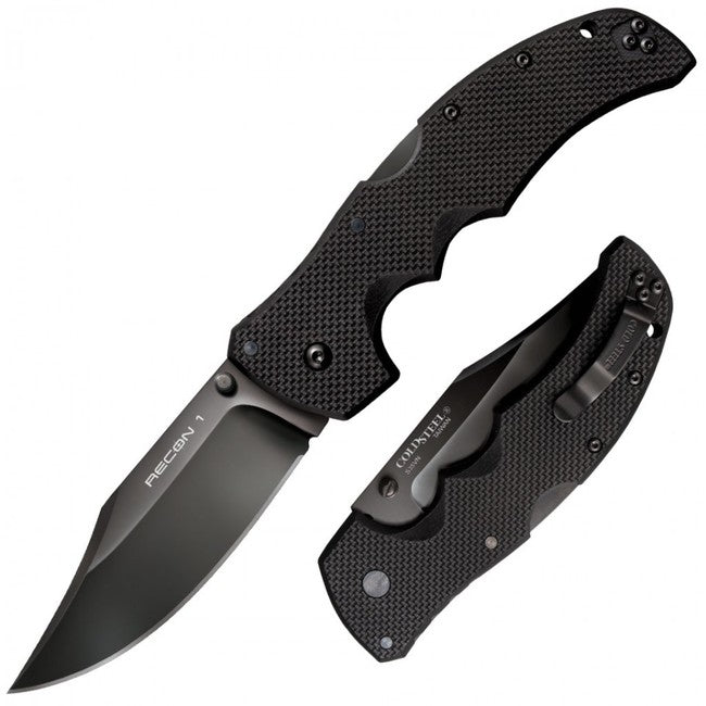 Cold Steel Recon 1 coltello a punta liscia con apertura a clip, 23,8 cm