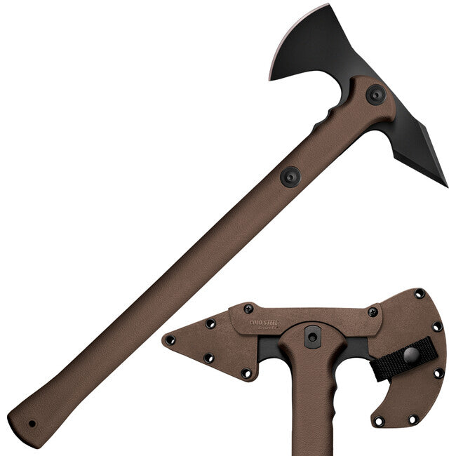 Cold Steel Trench Hawk ascia, terra scura piatta