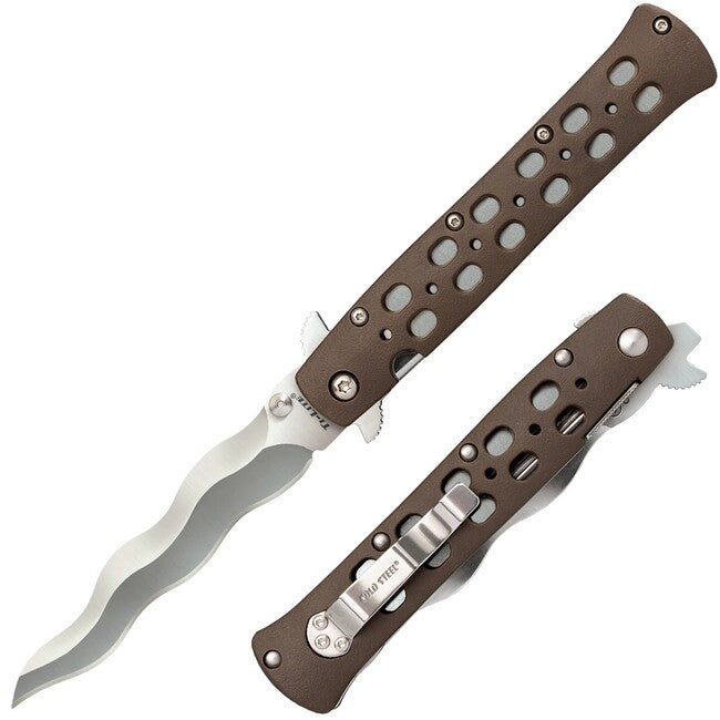 Cold Steel Ti-Lite Kris coltello 4" a lama liscia con chiusura a scatto