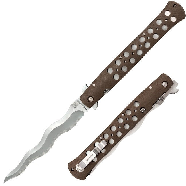 Cold Steel Ti-Lite 6" Kris Blade Serrated, pieghevole