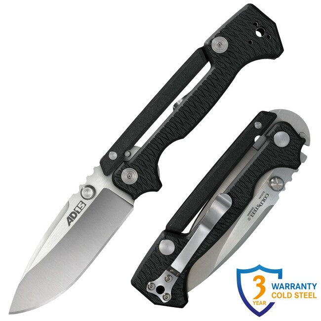 Cold Steel AD-15 coltello da chiusura (S35VN), manico nero