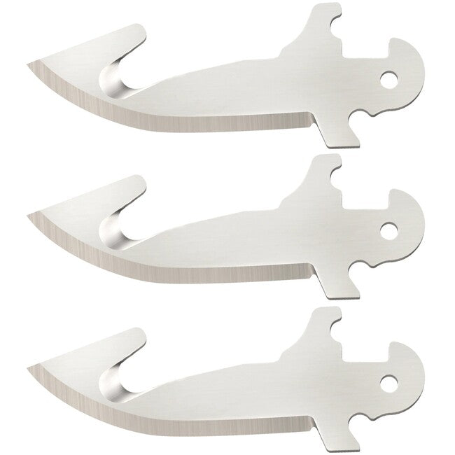 Cold Steel Click N Cut coltello da chiusura (confezione da 3 lame con gancio per budello)