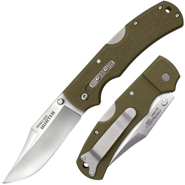 Cold Steel Double Safe Hunter coltello da chiusura, verde od