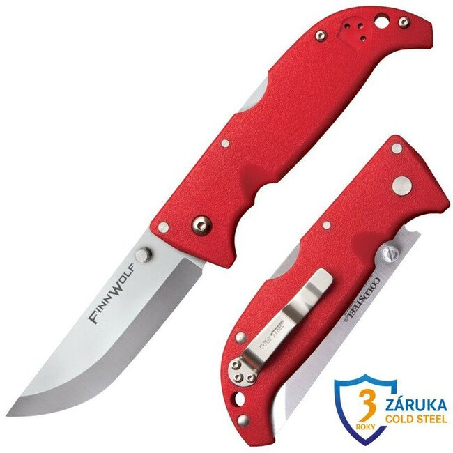 Cold Steel Finn Wolf coltello da chiusura (AUS8A), rosso