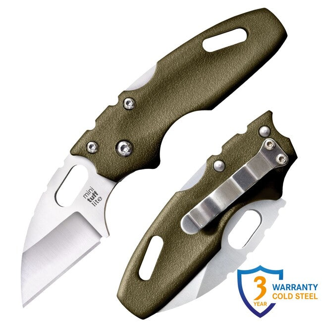 Cold Steel Mini Tuff Lite coltello da chiusura, verde OD