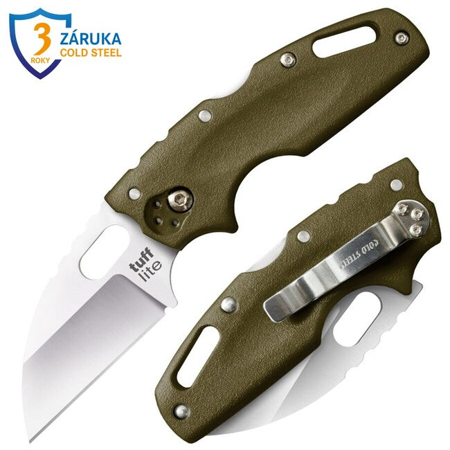 Cold Steel Tuff Lite coltello da chiusura manico liscio (AUS8A) , verde
