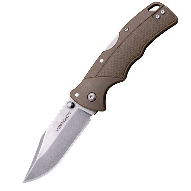 Cold Steel Verdict Clip Point coltello da chiusura 4116ss fde gfn handle