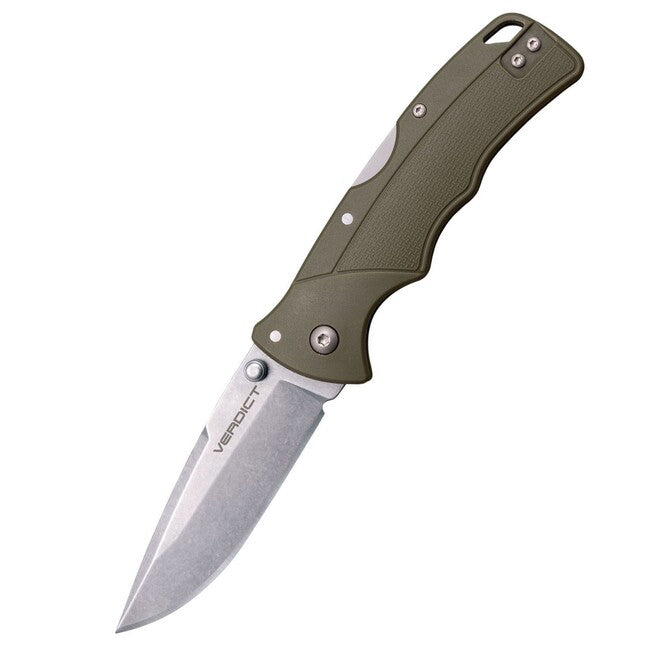 Cold Steel Verdict Coltello da chiusura 4116SS spear point od green gfn handle