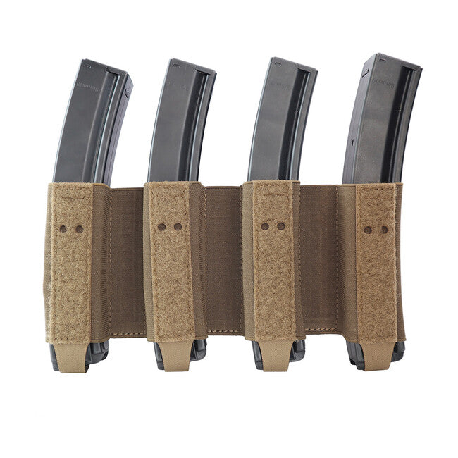 Combat Systems Quad SMG inserto elastico per caricatore, marrone coyote