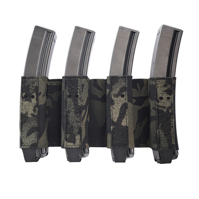 Combat Systems Quad SMG inserto elastico per caricatore, nero multicam