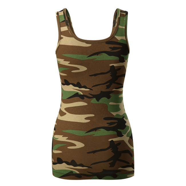 DRAGOWA Punisher canotta da donna 180g/m2, mimetico