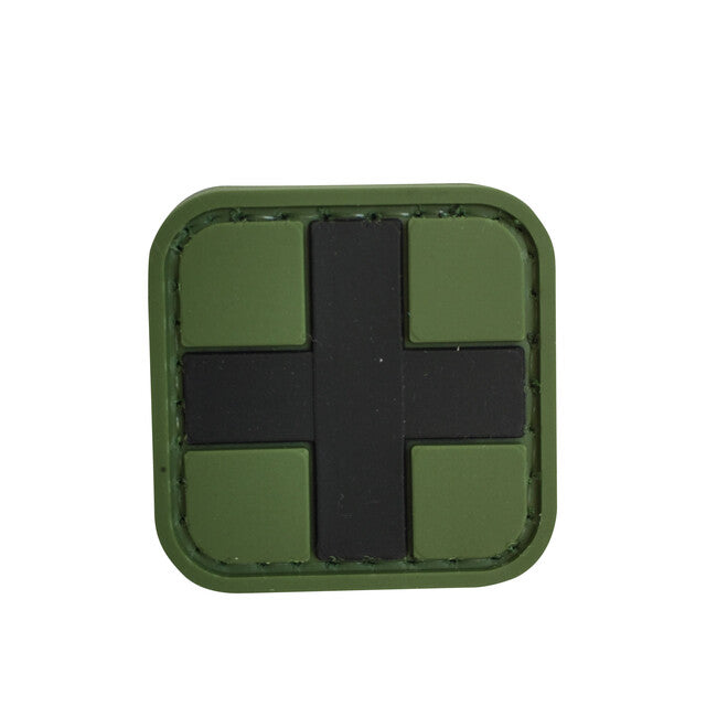 WARAGOD Croce Medica toppa in PVC, verde OD