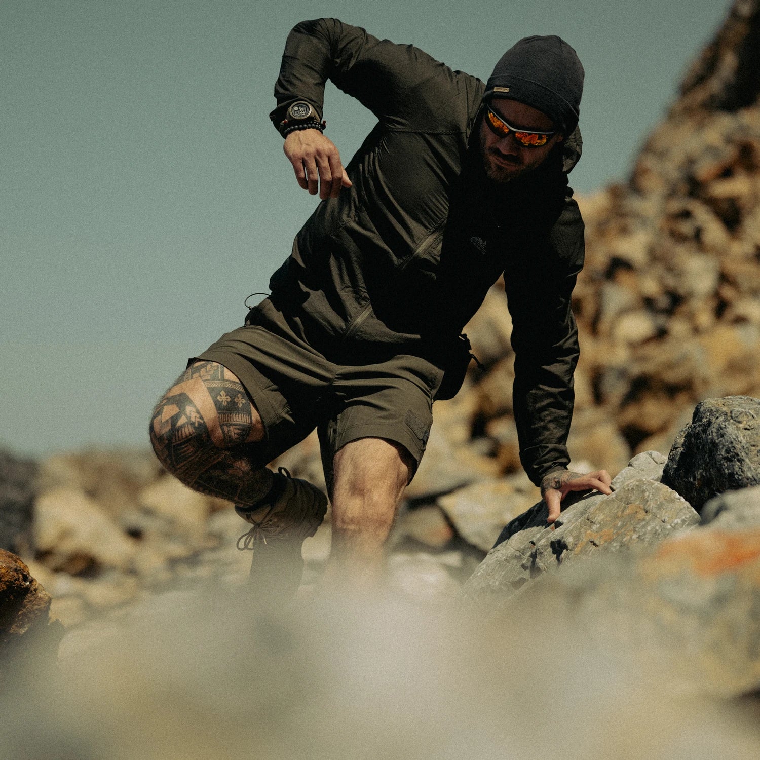 Helikon-Tex Winter Merino čiapka, čierna – v použití 1