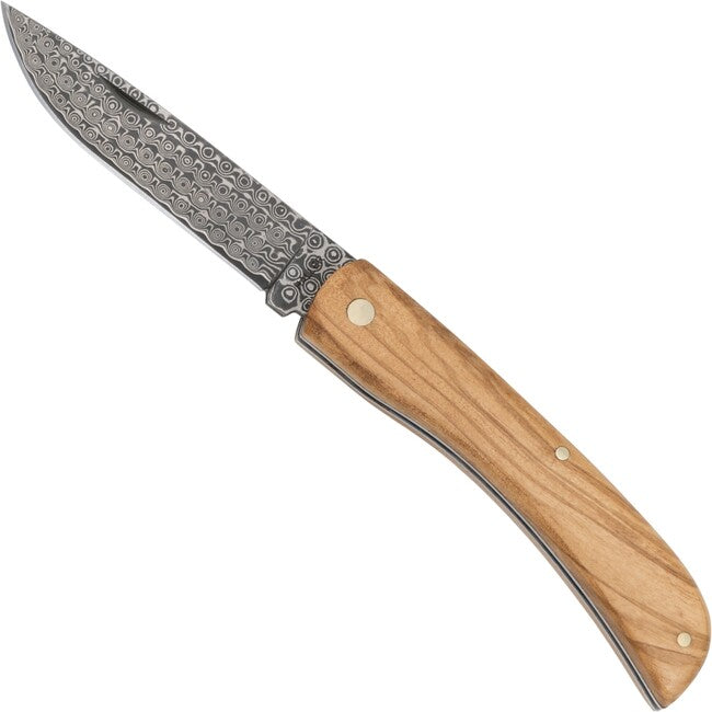 Haller Damast Coltello da sopravvivenza in acciaio damasco, Olivo 42987