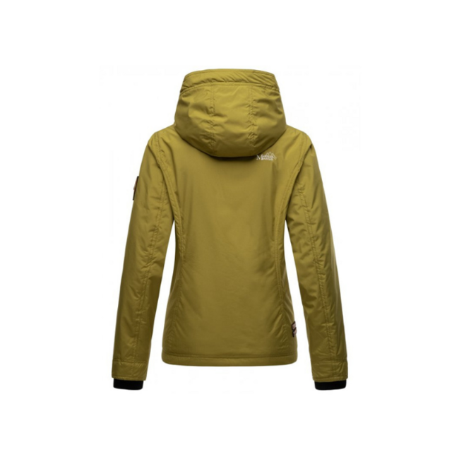 Marikoo BROMBEERE giacca transitoria da donna con cappuccio, verde muschio