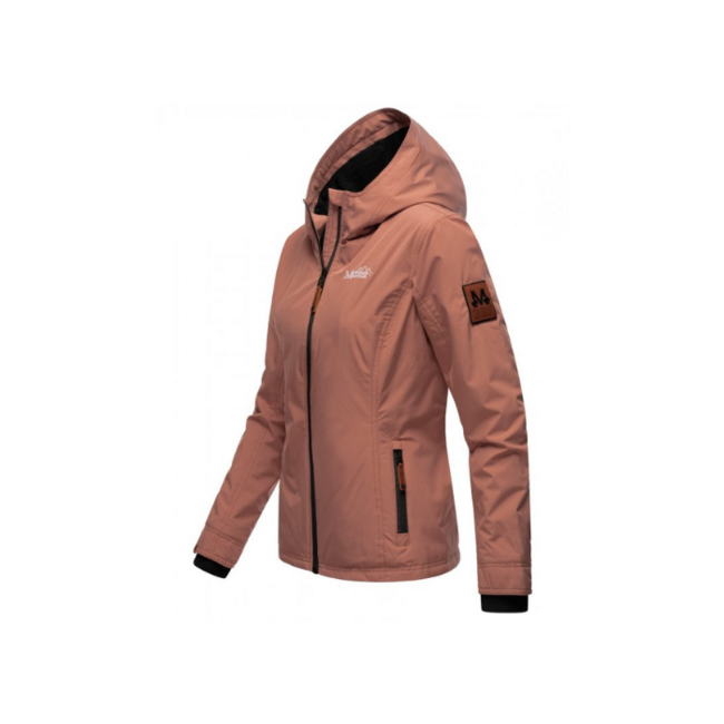 Marikoo BROMBEERE giacca transitoria da donna con cappuccio, terracotta