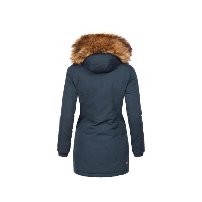 Marikoo Karmaa giacca invernale da donna con cappuccio, blu