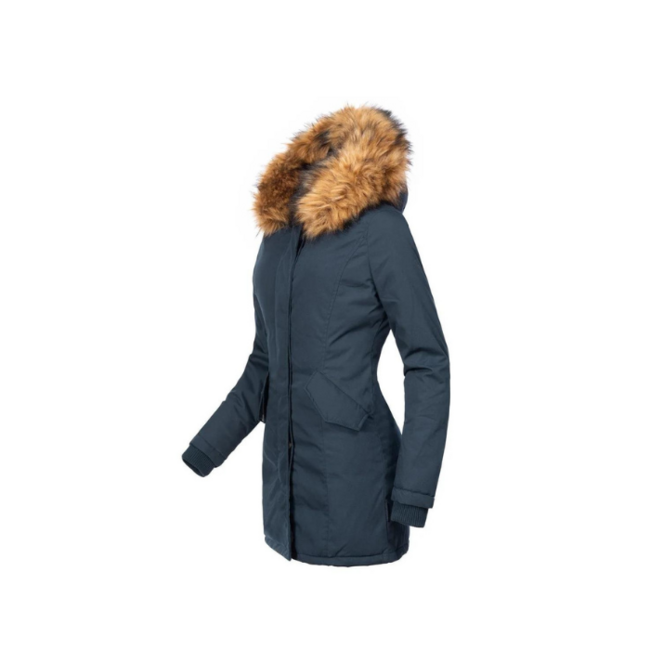 Marikoo Karmaa giacca invernale da donna con cappuccio, blu