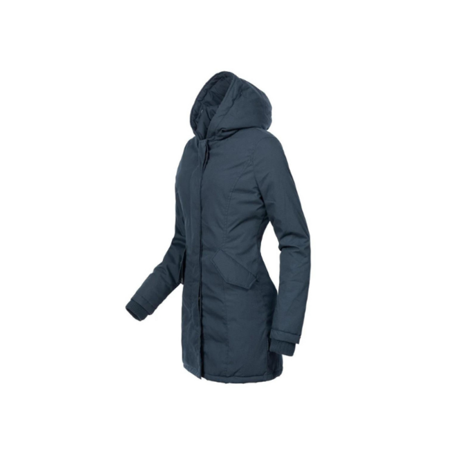 Marikoo Karmaa giacca invernale da donna con cappuccio, blu