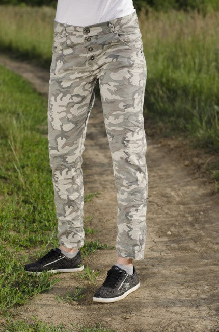 O&T Evira pantaloni da donna, mimetico