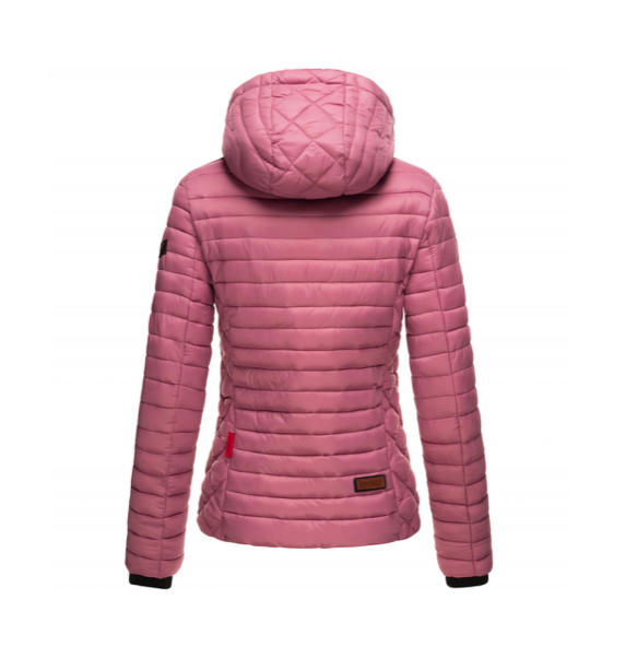 Marikoo Samtpfote giacca transitoria da donna con cappuccio, rosa scuro