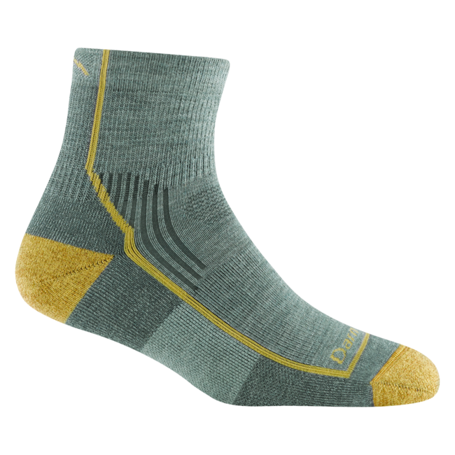 Darn Tough Hiker 1/4 calzini leggero con cuscino, sage