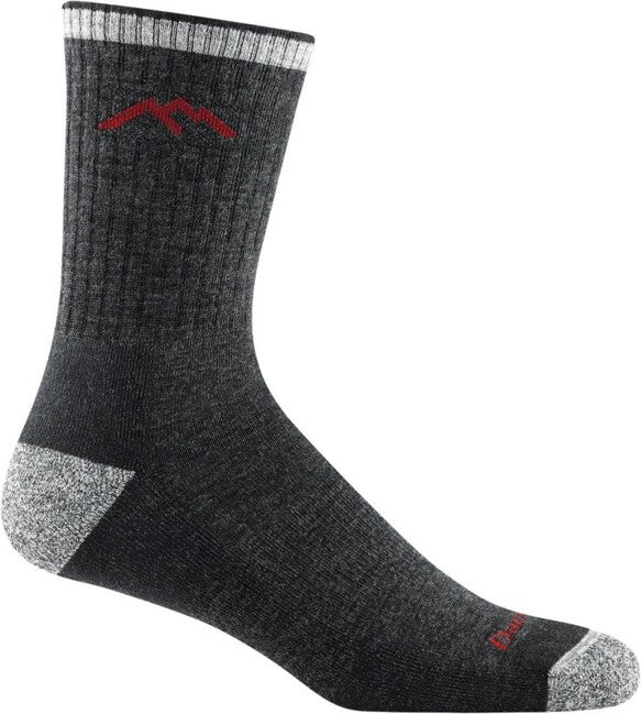 Darn Tough Hiker Micro Crew calzini medio leggero con cuscino, neri
