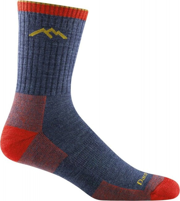 Darn Tough Hiker Micro Crew calzini medio leggero con cuscino, denim