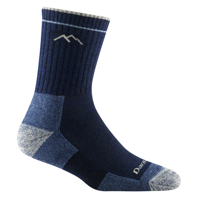 Darn Tough Hiker Micro Crew Midweight calze da trekking con imbottitura, Eclipse