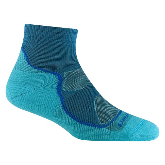 Darn Tough Light Hiker 1/4 calzini leggero con cuscino, cascade