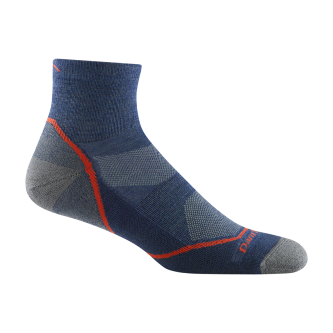 Darn Tough Light Hiker 1/4 leggero calzini con cuscino, denim
