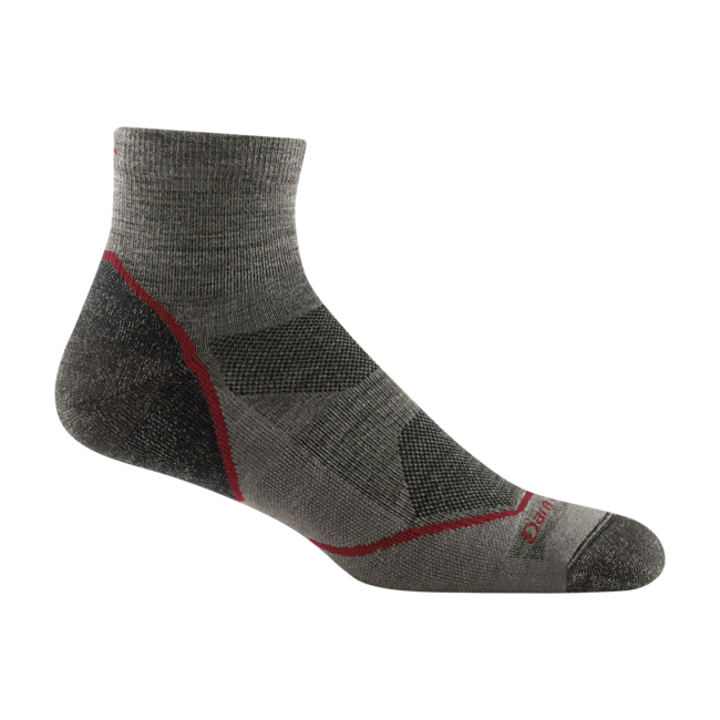 Darn Tough Light Hiker 1/4 calzini leggero con cuscino, taupe