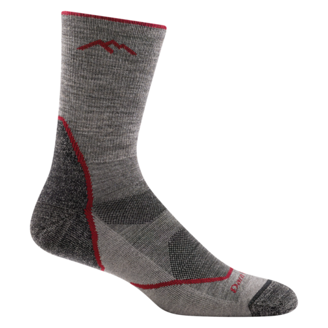Darn Tough Light Hiker Micro Crew calzini leggero con cuscino, taupe