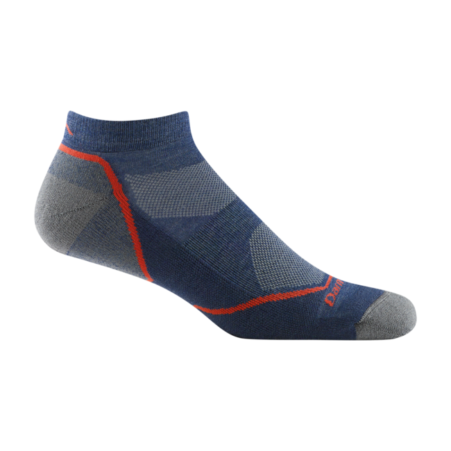 Darn Tough Light Hiker No Show calzini leggero con cuscino, denim