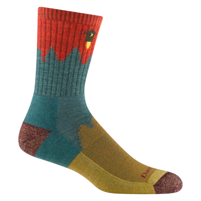 Darn Tough Number 2 Micro Crew calzini medio leggero con cuscino, teal