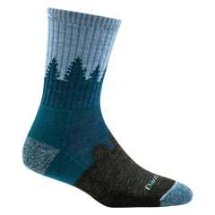 Darn Tough Treeline Micro Crew Midweight calze da trekking con imbottitura, Blue